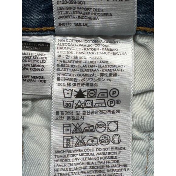 Levis Jeans Mens 34x30 Blue Straight Leg 501 XX Button Fly Medium Wash Denim - Picture 12 of 16